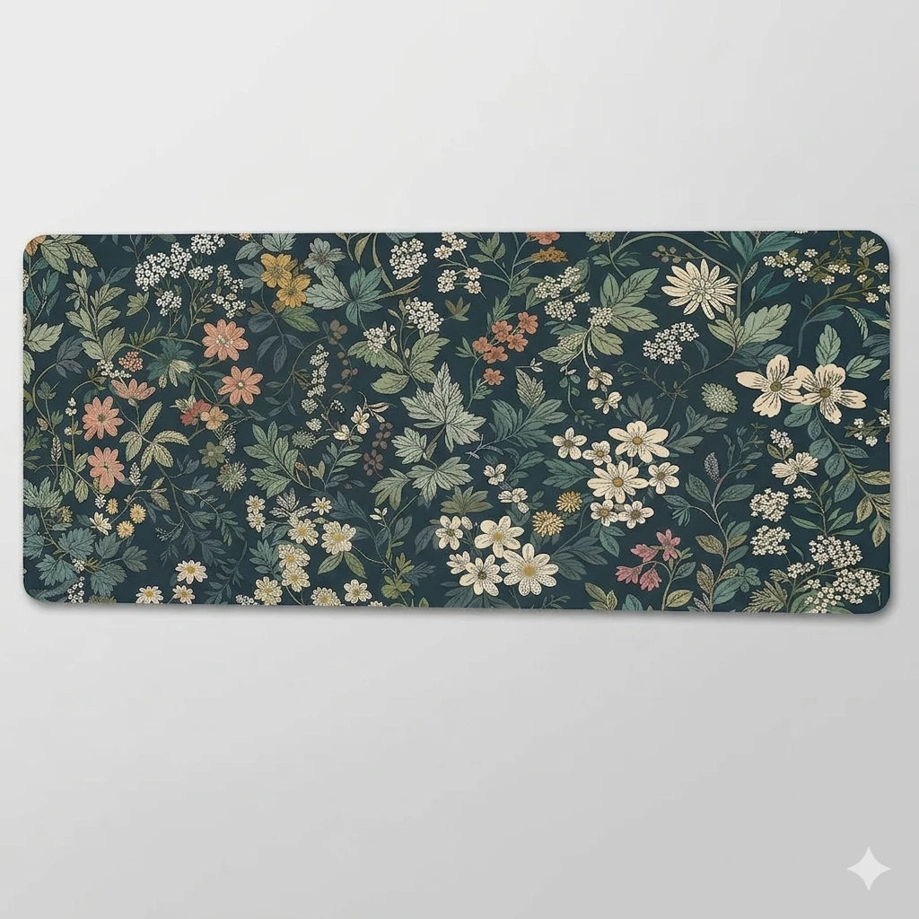 Tapis de souris vert Classic Bloom