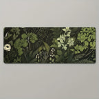 Tapis de souris vert forest bloom motifs fleurs