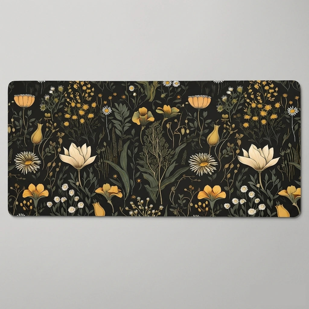 Tapis de souris Golden Bloom - detail surface