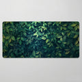 Tapis de souris vert aux motifs floraux