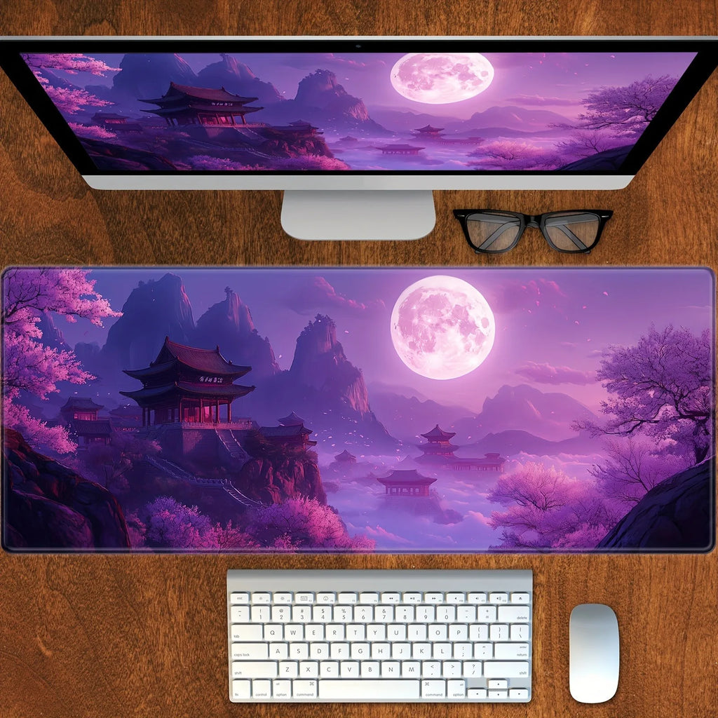 Vue detail tapis de souris Moon Temple