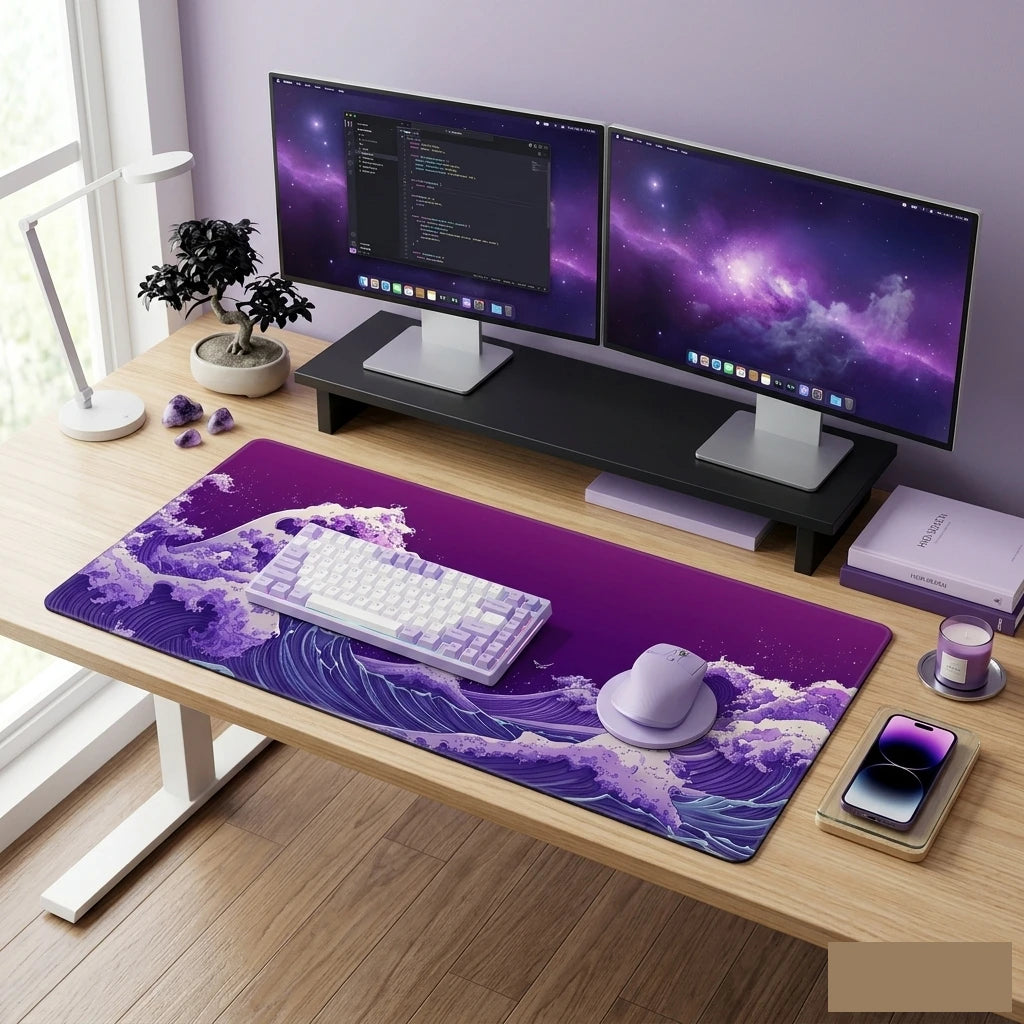Vue detail tapis de souris Violet Wave
