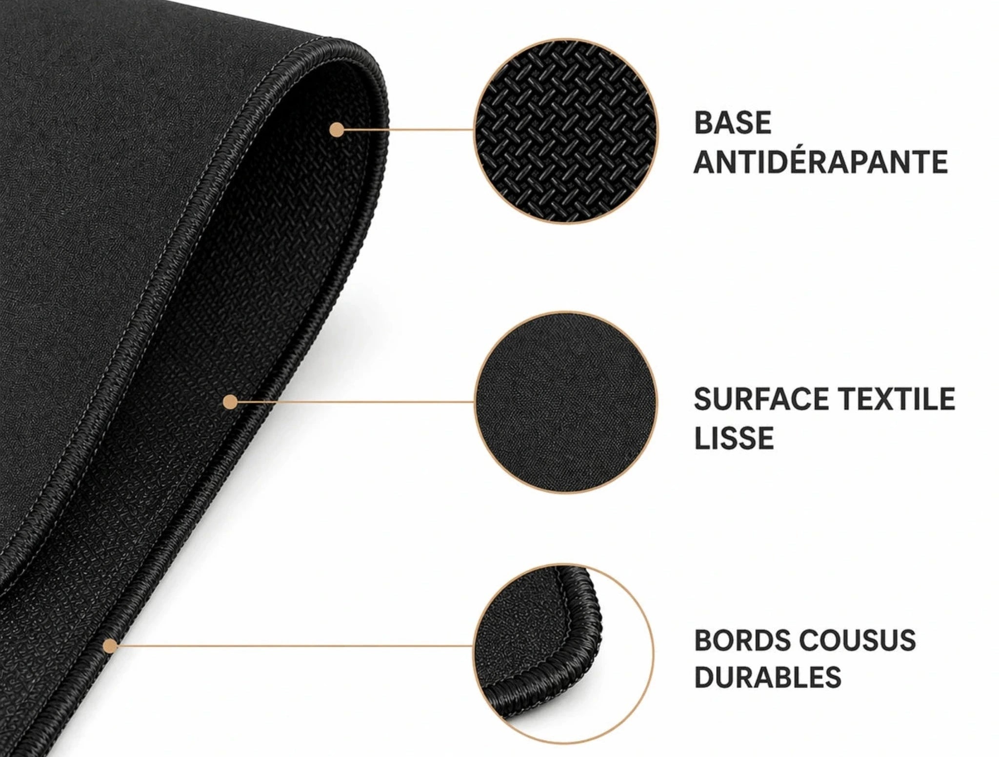 Tapis de souris 900x400 | Blue Fracture