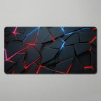 Tapis de souris XXL avec fracture colorées