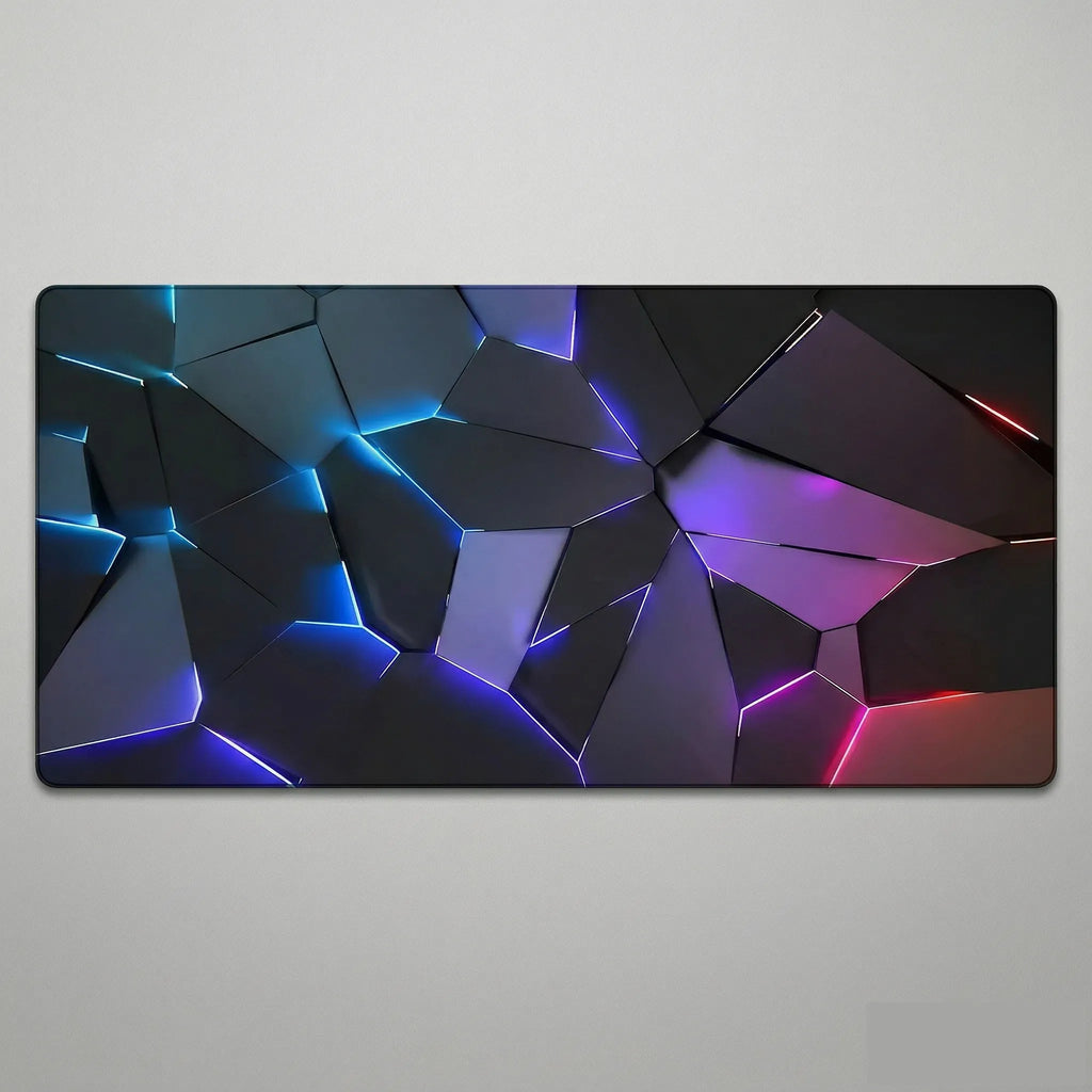 Tapis de souris XXL avec des neons fracture