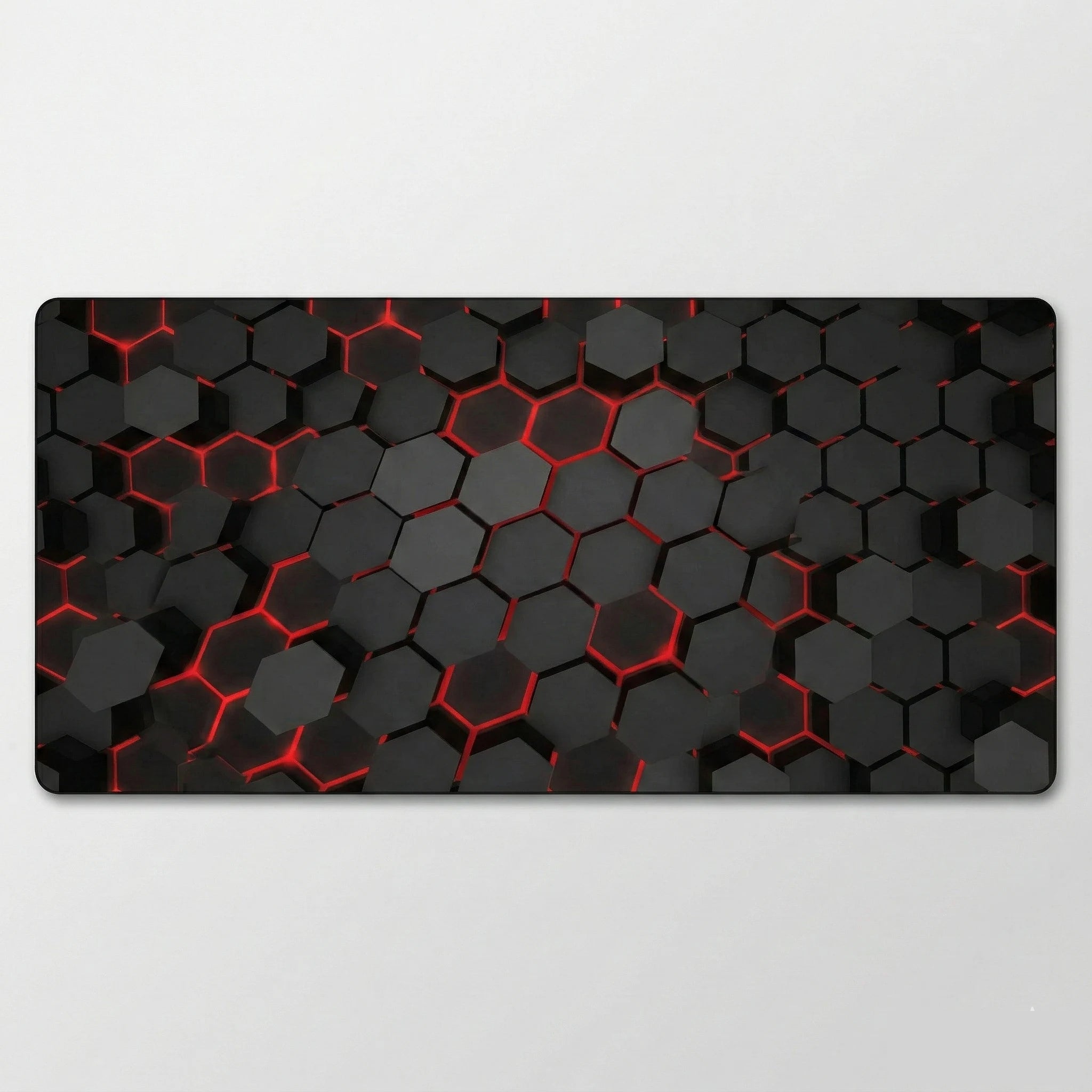 Tapis de souris au motif rouge en 3D